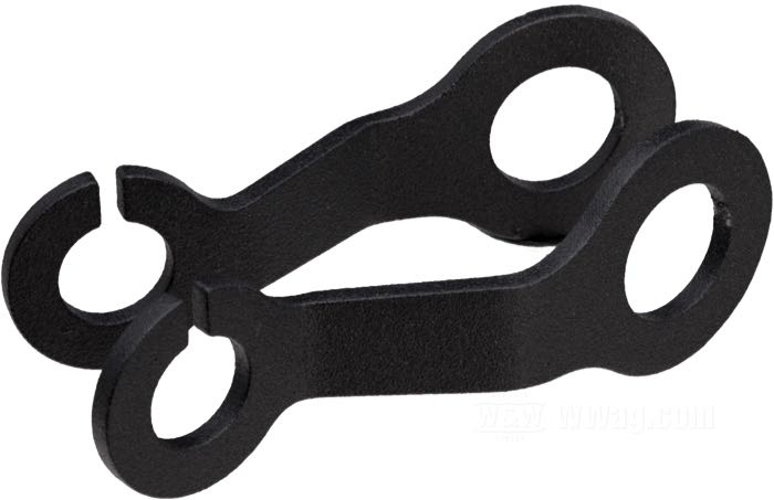 Soporte; para Intermitentes; para espárrago amortiguador Ø 1/2”, para espárragos de intermitentes Ø M10; acero, negro, acabado rugoso / recubierto en epoxy; posición: trasero; Francia; peso bruto: 30 g