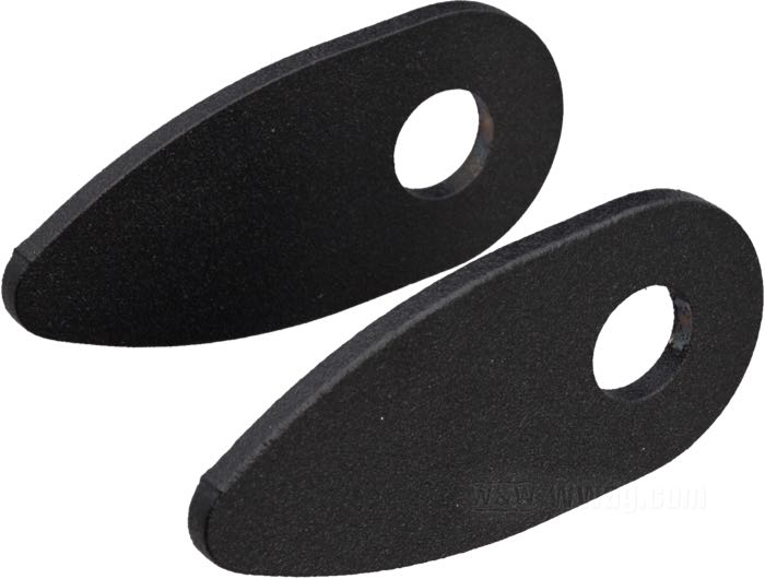 Soporte; para Intermitentes; apropiado para Sportster 2004-2020; para espárragos de intermitentes Ø M8; acero, negro, acabado rugoso / recubierto en epoxy; posición: trasero; Francia; peso bruto: 26 g