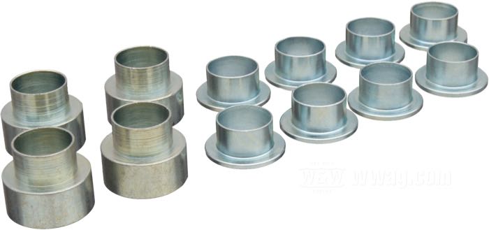Amortisseurs de Bitubo; adaptable à Dyna 1991→; acier à ressort / acier / alu billet, chromé; longueur: 301 mm; oeillet de l'amortisseur: 13.9 mm; avec clé de réglage amortisseurs; Italie; poids brut: 4.2 kg