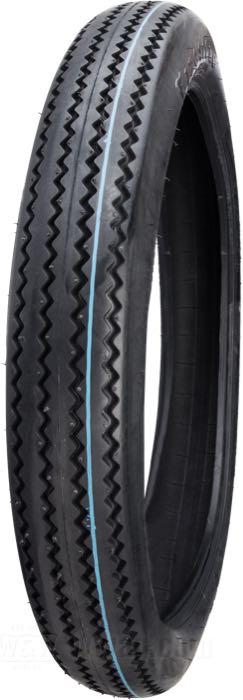 Tire »Firestone Deluxe« by Coker Tire; rubber / steel; position: front or rear; 3.25-19 54S; tube-type; permitted rims min-max: 1.85 - 2.50; ECE R75 approved, DOT approved; gross weight: 4.5 kg