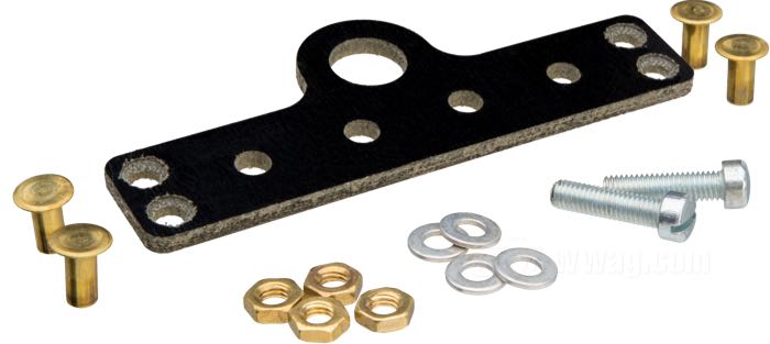 Piastrina distribuzione cavi di Colony; atto per WLA, WLC e XA 1942-1952; composito fibra; larghezza: 98 mm; con minuteria; rimpiazza OEM HD 4829-42M; U.S.A.; peso lordo: 36 g