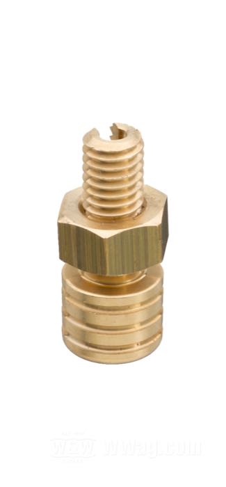 Vite regolazione di Kustom Tech; per Blocchetti comando gas di Kustom Tech / cavo apertura Ø 5.7 mm; ottone; filettatura: M6; Italia; peso lordo: 22 g