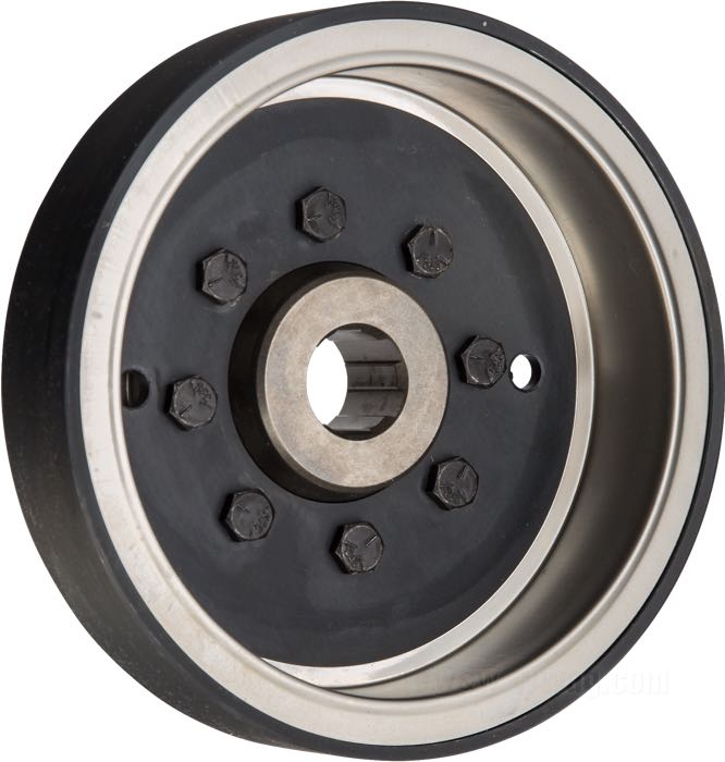 Rotore; per Alternatore; atto per Sportster 883 2004-2020; 34 denti; acciaio; rimpiazza OEM HD 32493-02; peso lordo: 3.4 kg
