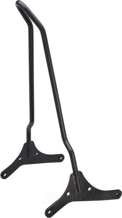 Sissy Bar von The GasBox; passend für Sportster 2004-2020; Stahl, schwarz, kunststoffbeschichtet; Breite x Höhe: 24 x 49 cm; mit Montageschrauben; USA; Bruttogewicht: 2.1 kg