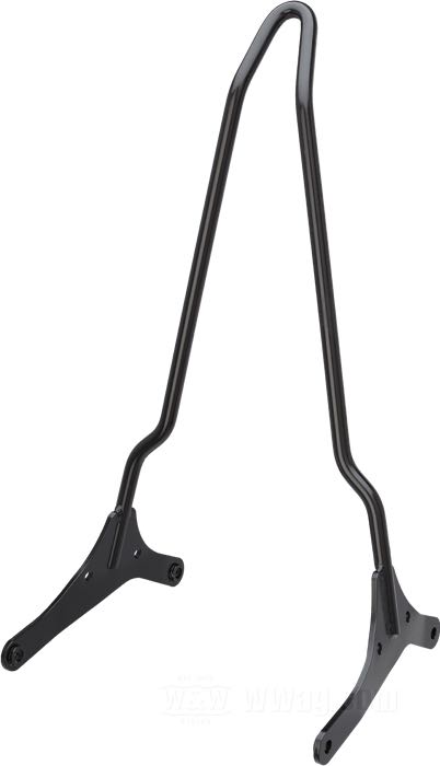 Sissy Bar von The GasBox; passend für Sportster 2004-2020; Stahl, schwarz, kunststoffbeschichtet; Breite x Höhe: 24 x 49 cm; mit Montageschrauben; USA; Bruttogewicht: 2.1 kg