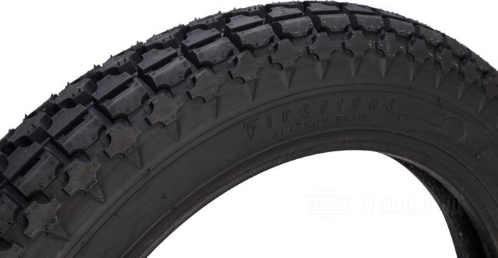 Reifen »Firestone ANS Military« von Coker Tire; Gummi / Stahl; Montageposition: vorne oder hinten; 4.00-19 61S; Schlauchreifen; zulässige Felgen min-max: 2.15 - 2.75; mit ECE R75 Prüfzeichen, mit DOT Prüfzeichen; Bruttogewicht: 6.46 kg