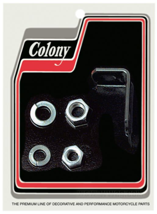 Halter von Colony; passend für SV Big Twin 1939-1948; Stahl, parkerisiert; für Linkert Vergaser M-Baureihe; ersetzt OEM HD 27430-39; USA; Bruttogewicht: 50 g
