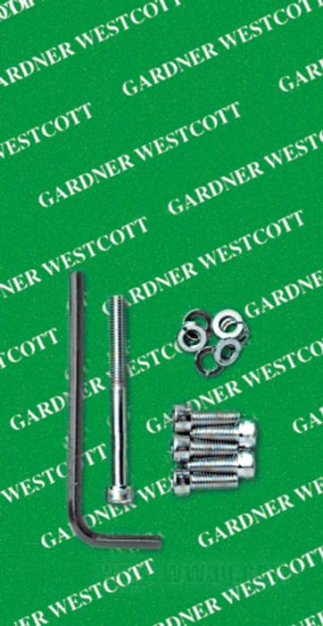 Kit de montaje de Gardner-Westcott; para Carburador Keihin a partir de 1976 (cuba del flotador y bomba de aceleración); acero, cromado; con hexágono interior; reemplaza OEM HD 27367-76; peso bruto: 30 g