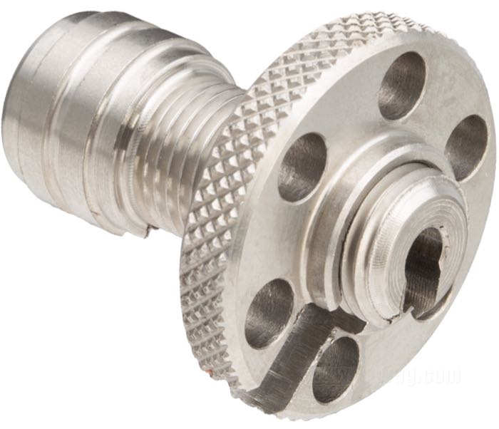 Tensor de cable de Kustom Tech; para mandos del manillar Kustom Tech; acero inoxidable, DI del hueco para el cable: 9.2 mm; rosca: M10 x 1.0; peso bruto: 25 g