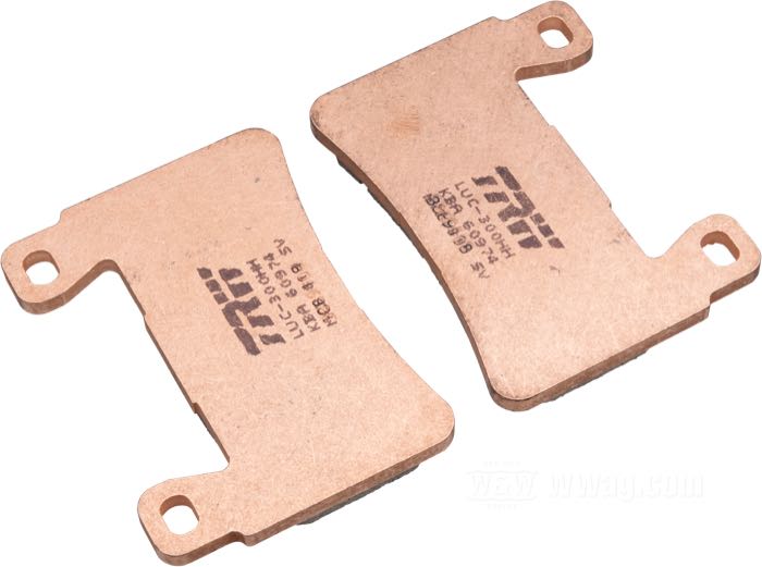 Plaquettes de frein de TRW; adaptable à Softail 2015→; acier / matériau de friction; position: avant; remplace OEM HD 41300102; poids brut: 295 g