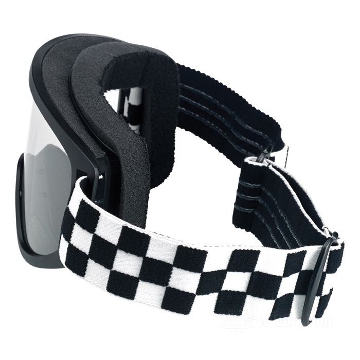 Occhiali »Moto Checkered« di Biltwell Inc.; plastica / policarbonato, nero; può essere portata sopra gli occhiali da vista e occhiali da sole; peso lordo: 149 g