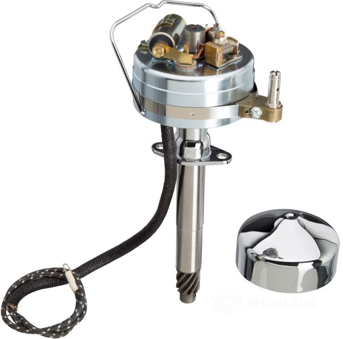 Sistema de encendido; apropiado para Big Twin OHV 1936-1946; acero, CAD (método ZnNi) / cromado; reemplaza OEM HD 32505-36 y 32575-37; peso bruto: 921 g