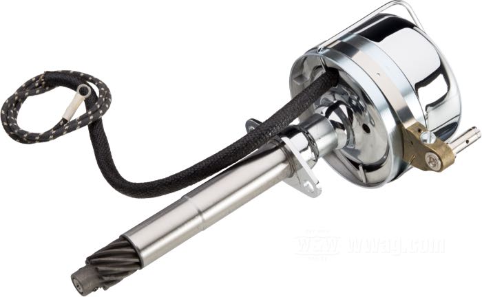 Sistema de encendido; apropiado para Big Twin OHV 1936-1946; acero, CAD (método ZnNi) / cromado; reemplaza OEM HD 32505-36 y 32575-37; peso bruto: 921 g