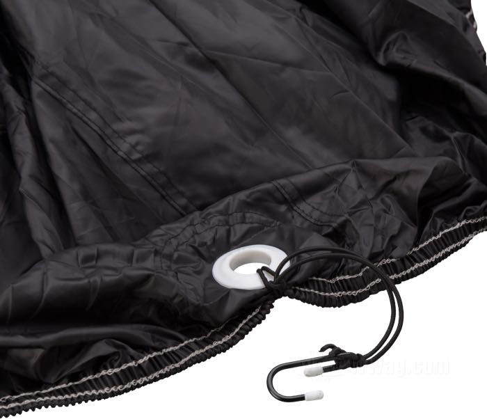 Housse de Nelson Rigg; tissu polyester, noir / argenté; M; poids brut: 974 g