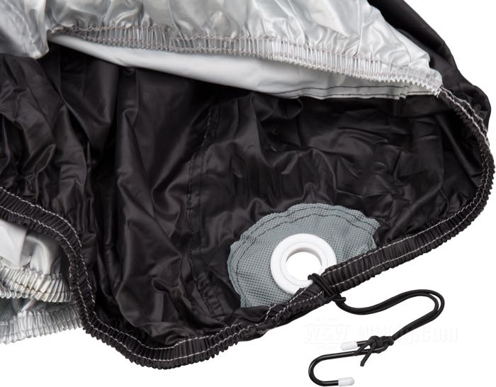 Housse de Nelson Rigg; tissu polyester, noir / argenté; M; poids brut: 974 g