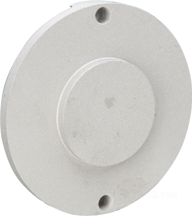 Placa hermetizante de Wrecking Crew; para Generador (Dinamo); con soportes para 2 bujías de 14 mm ; aluminio, chorreado con perlas; Ø 93 mm; rosca: 5/16”-24; Alemania; peso bruto: 232 g