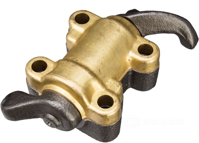 Culbuteur; adaptable à Panheads 1948-1965; Echappement avant/admission arrière; fonte / laiton / acier; avec support; remplace OEM HD 17611-48A et 17360-48; poids brut: 840 g