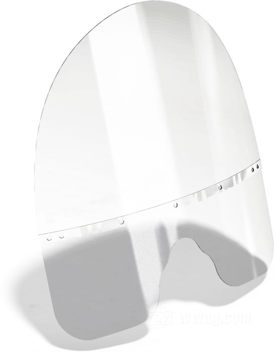 Scheibe »OEM« von Samwel Supplies; für All Plastic Springer Windschild; passend für Big Twins 1936-1948, 45”/750 cc 1936-1957; oben & unten; Polycarbonat, klar, Höhe: 42 cm oben, 23 cm unten; Breite: 57 cm; ersetzt OEM HD 58020-48 und 58022-48; Bruttogewicht: 1.17 kg