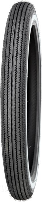 Reifen »E270 Super Classic« von Shinko Motorcycle Tires; Gummi / Stahl; Montageposition: vorne oder hinten; 3.00-21 57S; SWW (ein breiter weißer Streifen); Schlauchreifen; zulässige Felgen min-max: 1.85 - 2.15; mit ECE R75 Prüfzeichen, mit DOT Prüfzeichen; Bruttogewicht: 4.79 kg