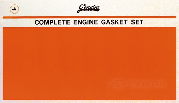 Dichtsatz von James Gaskets; für Motor; passend für Twin Cam 88 1999-2004; Papier / Gummi / Stahl; ersetzt OEM HD 17053-99; USA; Bruttogewicht: 330 g
