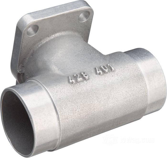 Collettore d'aspirazione di Cannonball; atto per OHV 1940-1954; alluminio fuso, burattato; larghezza: 98.5 mm; per carburatori Linkert serie M di 4 bulloni; rimpiazza OEM HD 27028-41 e 27029-48; Germania; peso lordo: 189 g