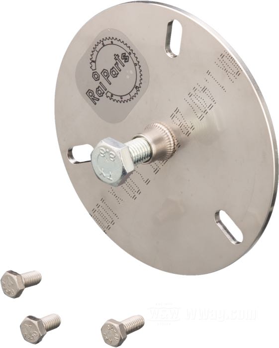 Puleggia anteriore »Belt Optimizer« di Rai Parts; atto per Big Twin 1955-1999; alluminio / acciaio / acciaio inox; larghezza: 3”; chiave: 46 mm; passo denti: 8 mm; numero di denti: 47; peso lordo: 2.88 kg