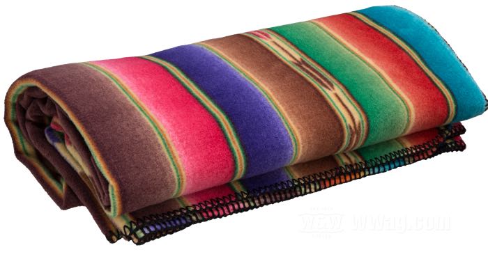 Couverture »Serape« de Rockmount; tissu polyester, multicolore; longueur x largeur: 182 x 152 cm; USA; poids brut: 878 g