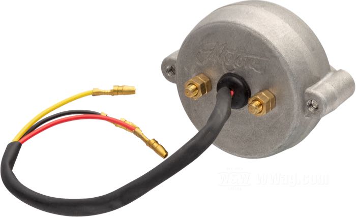Feu arrière »Bel Air« de Motone; alu coulé, micro-billagé; profondeur: 51 mm; Ø 62 mm; type ampoule: LED; filetage: #10-32; 12 V; avec LED; avec feu de stop; avec cuvelage d'aluminium; avec éclairage de plaque; surface de montage: platte; avec quatre écrous; homologué E4; poids brut: 165 g