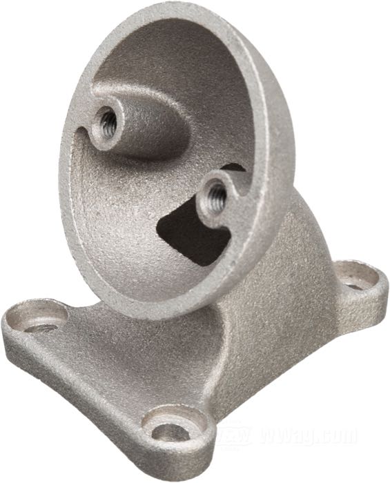 Halterung von Motone; für Rücklicht; Aluminiumguss, perl-gestrahlt; Länge x Höhe: 62 x 62 mm; Gewinde: #10-32; Montagefläche: gewölbt; mit Dichtung und Kleinteilen; Bruttogewicht: 123 g