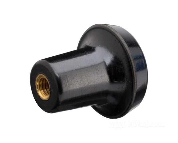 Choke knob; plastic, black; for Keihin butterfly carburetors; thread: #10-32; replaces OEM HD 29228-80; gross weight: 10 g