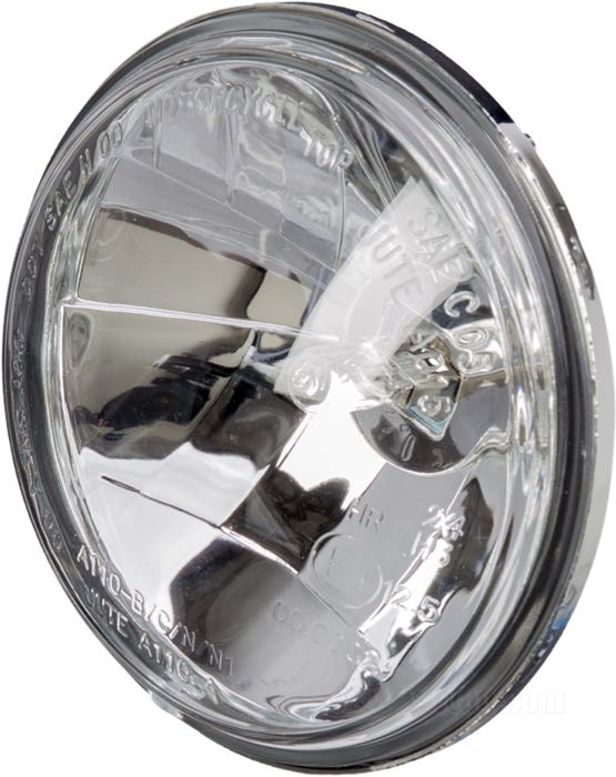 Spotlight insert; high beam; plastic / glass, clear; Ø 4-1/2”; bulb type: H3; 12 V; with 12 V bulb; E4 approved; gross weight: 211 g
