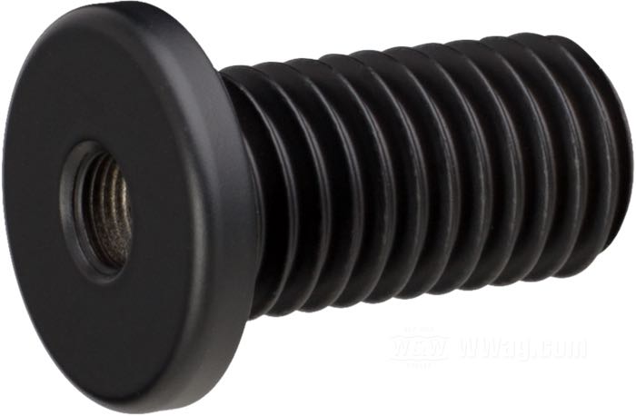 Stehbolzen, hohl von Kellermann; für Atto Blinker und Rücklichter; Billet-Aluminium, schwarz eloxiert; Länge: 20 mm; Gewinde: M5 x 0.5 / M10; Bruttogewicht: 5 g