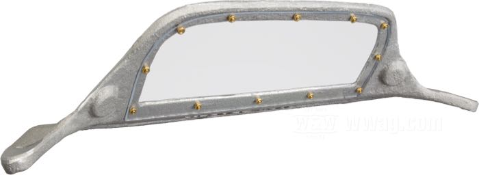 Parabrezza »Jack Tracey Racing«; alluminio fuso / policarbonato, come colato; peso lordo: 580 g