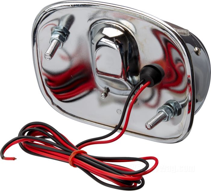 Fanalino posteriore; acciaio, cromato; con lampadina 12 V; rimpiazza OEM HD 68005-55A, 68006-64 e 68010-64B; peso lordo: 440 g