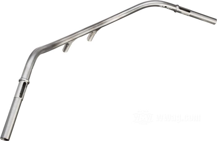 Guidon »Sport Solo Wide« de Faber Cycle; adaptable à modèles IOE et V 1929-1934; acier, naturel; filetage: 13/16”-24; épaisseur de paroi: 3 mm; remplace OEM HD 3304-29; USA; poids brut: 2.14 kg
