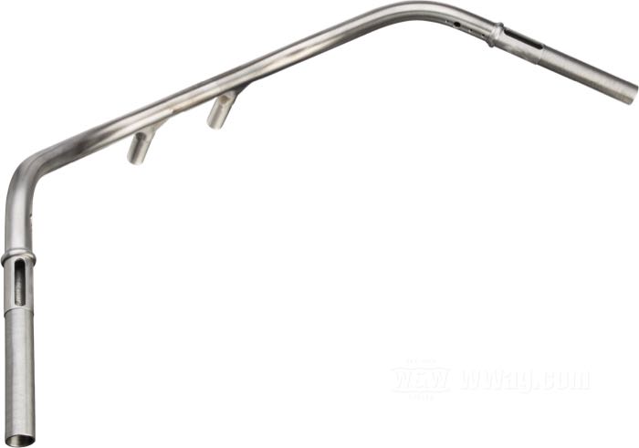 Manubrio »Standard Solo« di Faber Cycle; atto per modelli V 1930-1934; acciaio, naturale; filettatura: 13/16”-24; spessore della parete: 3 mm; rimpiazza OEM HD 3307-30; U.S.A.; peso lordo: 2.16 kg