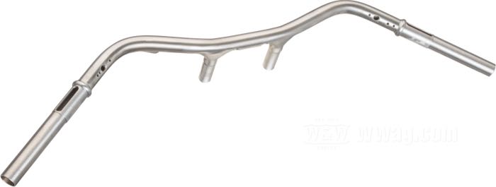 Manubrio »Speedster« di Faber Cycle; atto per modelli B, D, F, J, R e V 1926-1934; acciaio, naturale; filettatura: 57/64”-24; spessore della parete: 3 mm; rimpiazza OEM HD 3309-29A; U.S.A.; peso lordo: 1.96 kg