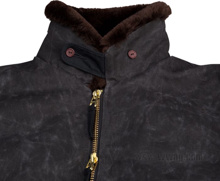 Jacket »Flyer’s Club« by Dehen; wax cotton fabric; size: S; USA; gross weight: 1.57 kg