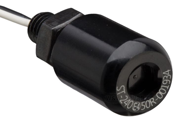 Illuminazione targa »Mini« di SpeedFire; alluminio billet / acciaio, anodizzato nero; lunghezza: 16 mm; Ø 13 mm; tipo di lampadina: LED; filettatura: M6; 12 V; omologato e4; peso lordo: 11 g