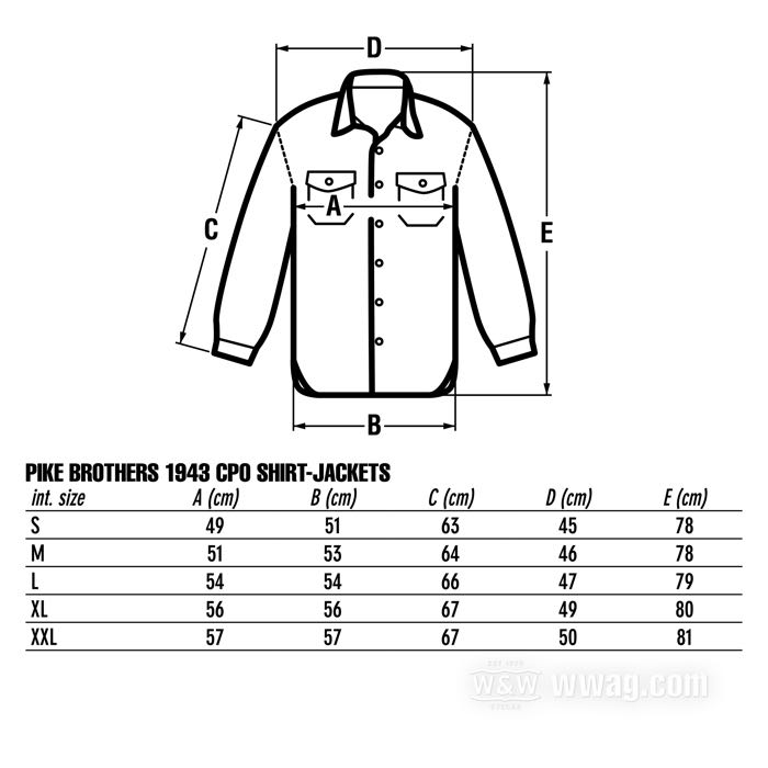 Camisa-chaqueta »1943 CPO« de Pike Brothers; lana / poliamida, negro; tamaño: M; Portugal; peso bruto: 711 g