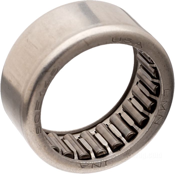 Needle bearing; for Cam shaft; fits Softail 2000-2006, Dyna 1999-2005, Touring 1999-2006; steel; OD: 28.6 mm, 12.7 mm thick; tolerance class: RBEC 1; replaces OEM HD 9198; gross weight: 17 g