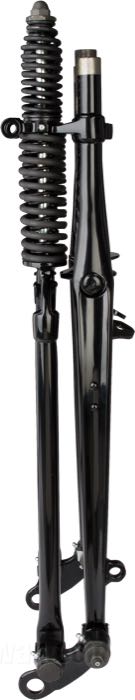 Springer Gabel »I-Beam Inline« von Cannonball; passend für 4-Gang Big Twins 1937-1986; Innengewinde Steuerkopf: 3/4”-14 UNS, Außengewinde Steuerkopf: 1”-24 UNS; Stahl, schwarz, kunststoffbeschichtet, mit parkerisierten Federn; Länge: 49.5 cm; Rake: 0 °; Über-/Unterlänge: Serie; mit Prüfbericht; Europa; Bruttogewicht: 20.38 kg