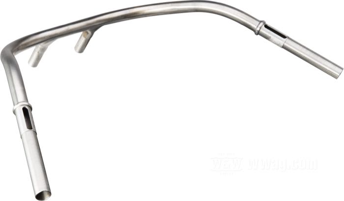 Guidon »Standard« de Faber Cycle; adaptable à modèles IOE 1919-1924; acier, naturel; filetage: 57/64”-24; épaisseur de paroi: 3 mm; remplace OEM HD 3302-19; USA; poids brut: 2.06 kg