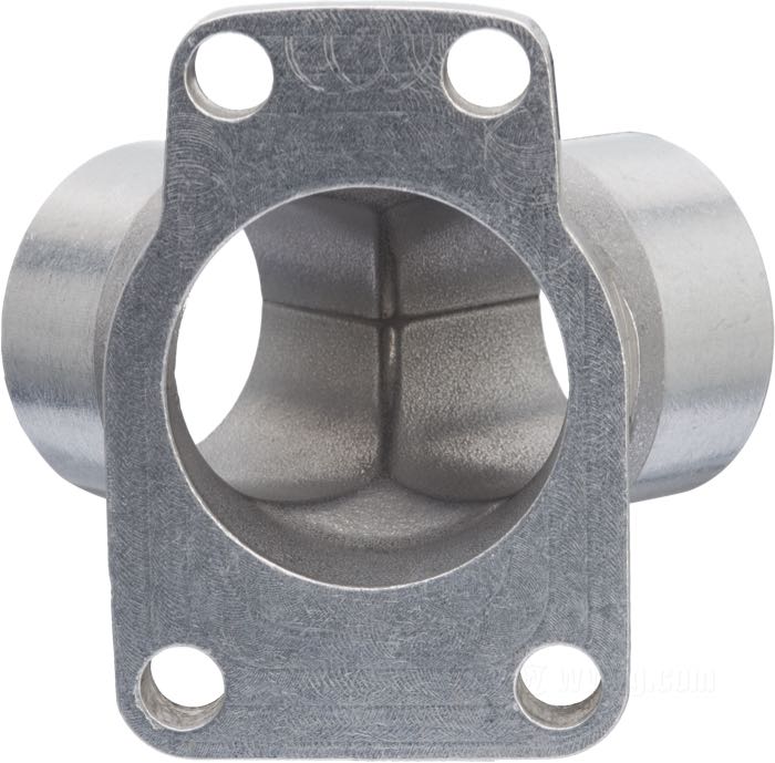 Ansaugstutzen »4-Schrauben« von Cannonball; passend für U Modelle 1937-1948; Aluminium, trommelpoliert; für Linkert Vergaser M-Baureihe 4 Schrauben; Bruttogewicht: 140 g