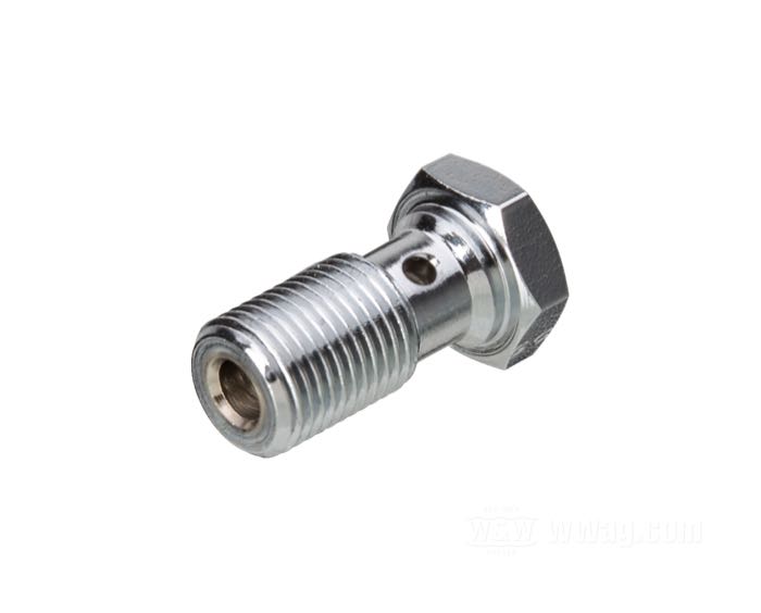 Tornillo hueco; acero, cromado; largo: 22 mm; hexagonal; rosca: 7/16”-24; peso bruto: 20 g