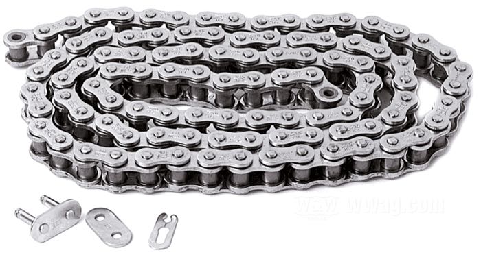 Catena secondaria »Delta QRN 530« di Tsubaki; acciaio, grigio(a), nichelato, HSL; larghezza: 23 mm; numero di maglie: 120; passo: 530 (5/8