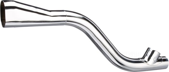 Tubo de escape »Upsweep TT« de The GasBox; apropiado para modelos Big Twin con chasis rígido; acero, cromado; diam. de tubos de escape: 1-3/4”; EE. UU.; peso bruto: 905 g