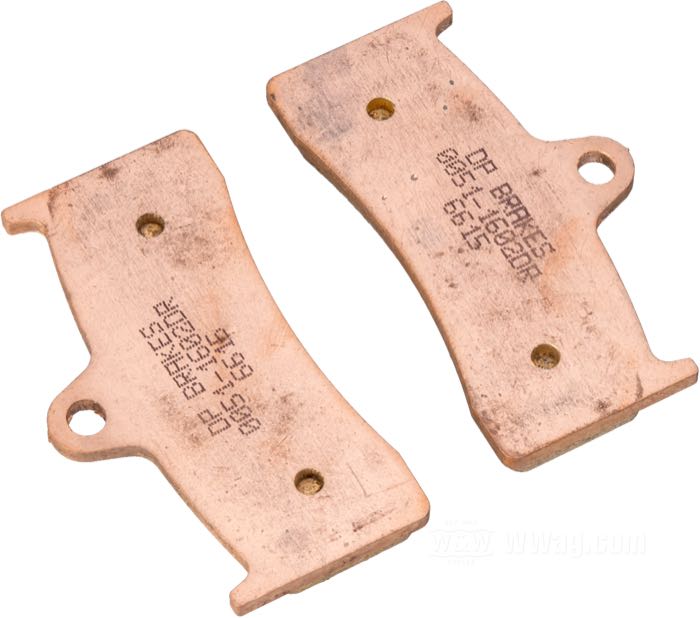 Brake pads by Performance Machine; for 112x6 DBO, 112x6RSL (Race) and 112x6SSL calipers; steel / friction compound; replaces OEM HD H0300.FA; gross weight: 290 g