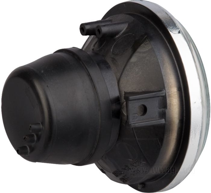 Óptica de faro »Mini«; luz corta; plástico / cristal, claro; Ø 3-1/2”; tipo de bombilla: H7; 12 V; 55 W; casquillo: PX26d; sin bombilla; sin función de luz de posición; homologado E9; peso bruto: 240 g