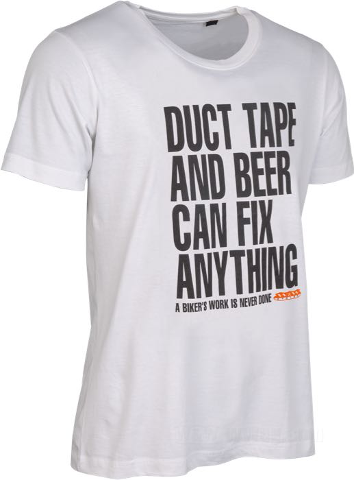 Camisetas W&W Classic - DUCT TAPE AND BEER blancas